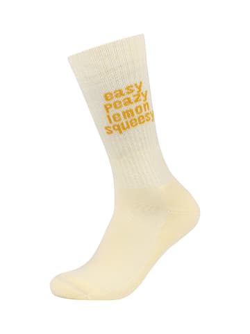 s.Oliver Socken originals bestickt 3er Pack transparent yellow