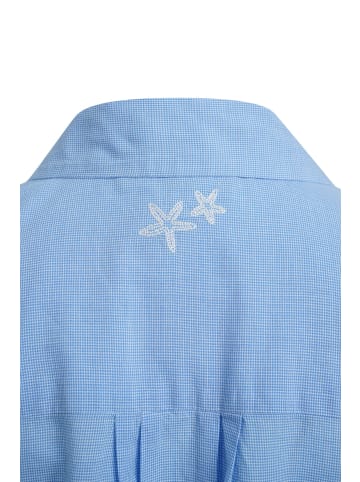 Smith&Soul Vichy Check Knot Blouse in Sky Print
