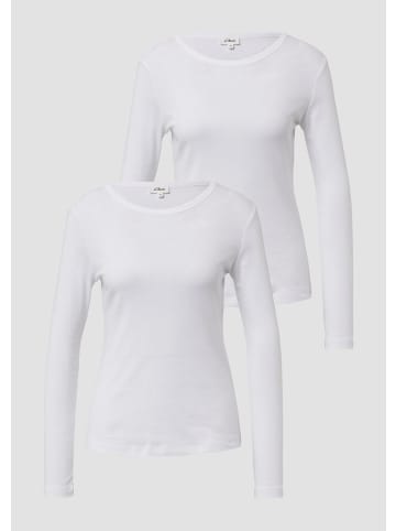 s.Oliver T-Shirt in 0100_weiß