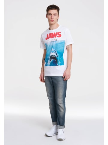 Logoshirt T-Shirt Jaws in altweiss