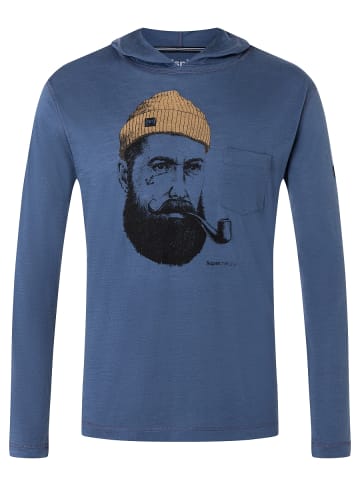 super.natural Merino Longsleeve in blau