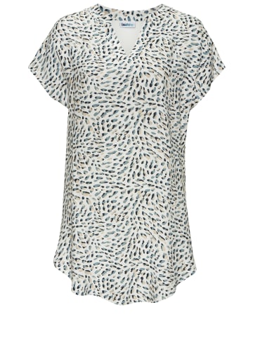 Beach Time Longshirt in weiß-blau bedruckt