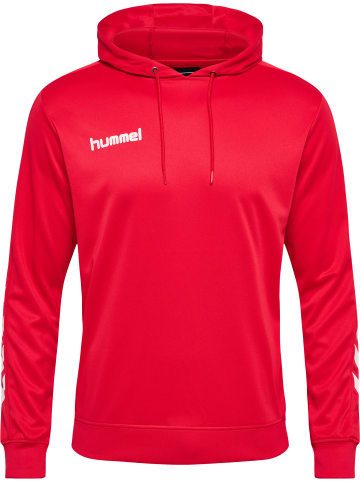 Hummel Poly Hoodie Hmlpromo Poly Hoodie in TRUE RED