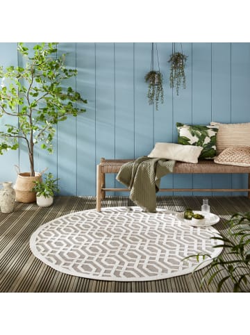 KADIMA DESIGN Outdoor-Teppich Wetterfest STOUR Geometrisch UV-beständig Robust