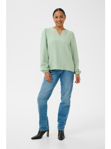 Kaffe Langarm-Bluse KApaulina Regular fit in Balsam Green CC