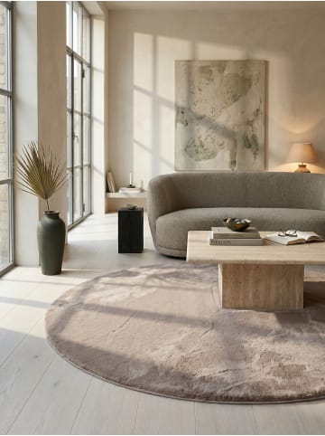 KADIMA DESIGN Teppich Kurzflor Waschbar Einfarbig NECKAR Strapazierfähig OEKO-TEX in Beige