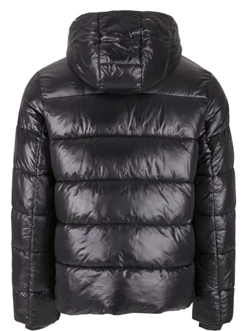 Urban Classics Urban Classics Recycled Zip neck Puffer Jacket in black