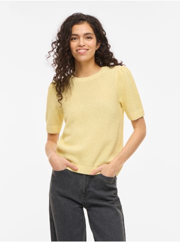 Vila Strickoberteil in Pastel Yellow