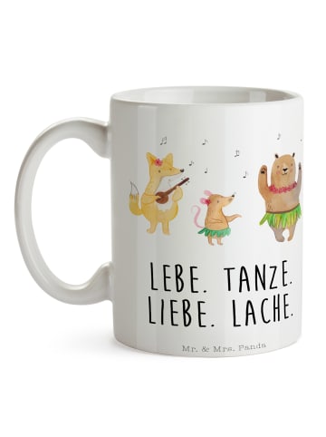 Mr. & Mrs. Panda Tasse Waldtiere Aloha mit Spruch in Weiß