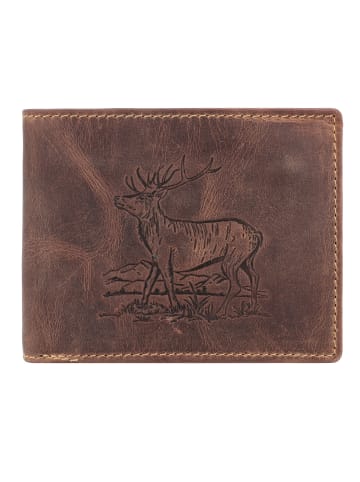 Greenburry Vintage Geldbörse Leder 12.5 cm in stag