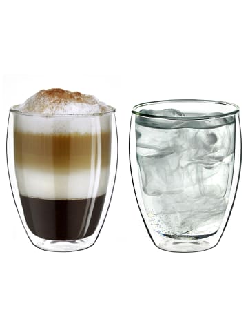 Creano 2er Set Thermoglas dg-h "Doppelwandglas" - 250ml Glas