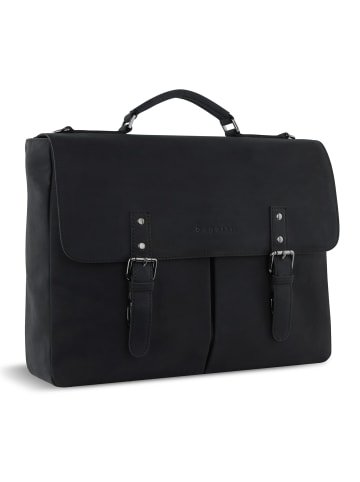 Bugatti Luca Aktentaschen Messenger Leder 39 cm Laptopfach schwarz
