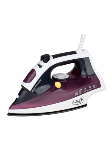 Adler Europe AD 5022 Dampfbügeleisen 3000 W mit Anti-Kalk-Funktion in Lila