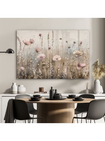 OnlyWow Acrylglasbild Blumenfeld