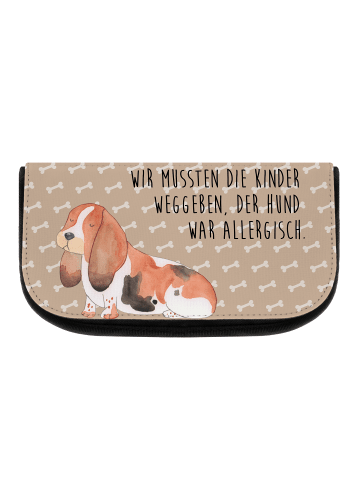 Mr. & Mrs. Panda Make-up-Organizer Hund Basset Hound mit Spruch in Hundeglück