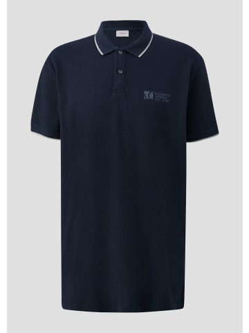 s.Oliver Polo-Shirt kurzarm in Blau