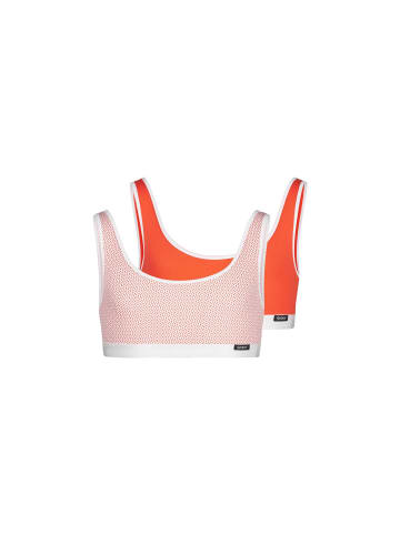Skiny Bustier 2er Pack in Rosa/Rot