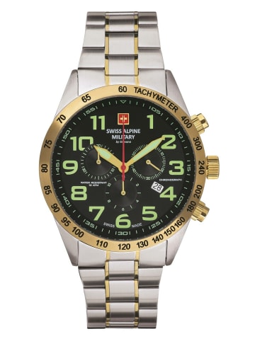 Swiss Alpine Military by Grovana Analoguhr für Herren in silber