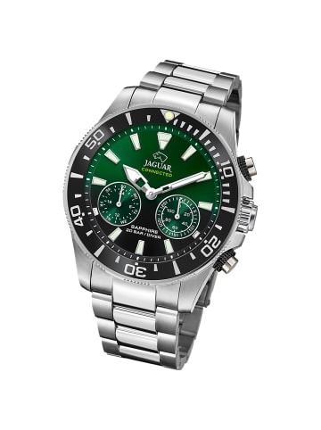 Jaguar Multifunktion-Armbanduhr Jaguar Connected silber extra groß (ca. 45,7mm)
