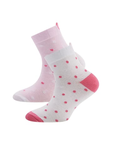 ewers 2er-Set Socken 2er Pack Herz/Punkte in rosa