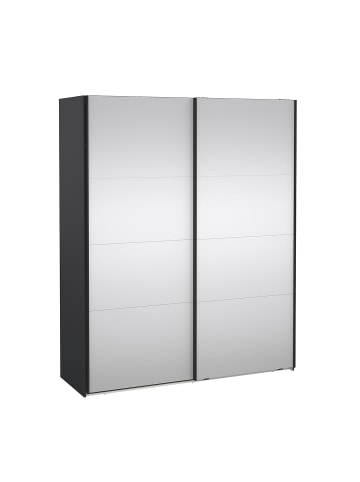 ebuy24 Schiebetürenschrank Catania (2-türig) Grau 179 x 67 cm