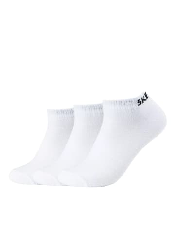 Skechers Socken Unisex 3p Basic Sneaker Mesh Ventilation in White