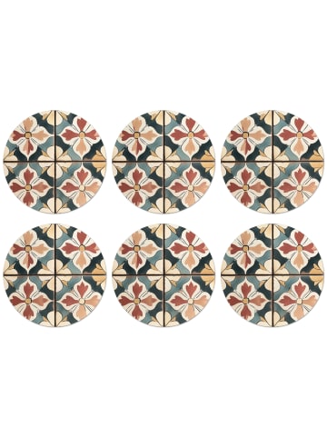 OnlyWow Glasuntersetzer 6er-Set Azulejos Fliesen
