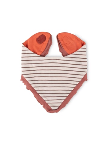 Sigikid Wendehalstuch Savanne in Rost-Orange/Creme-Braun geringelt