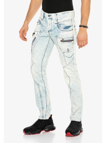 Cipo & Baxx Destroyed-Jeans in Lightblue