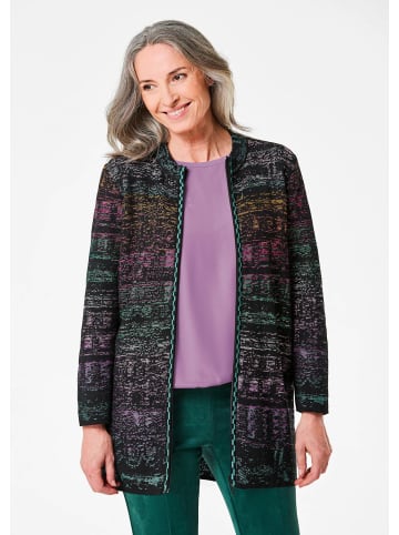 GOLDNER Multicolor-Cardigan mit Stehkragen in bunt