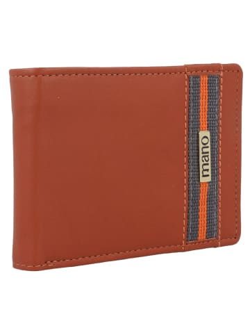 mano Don Leonardo Geldbörse RFID Leder 12 cm cognac