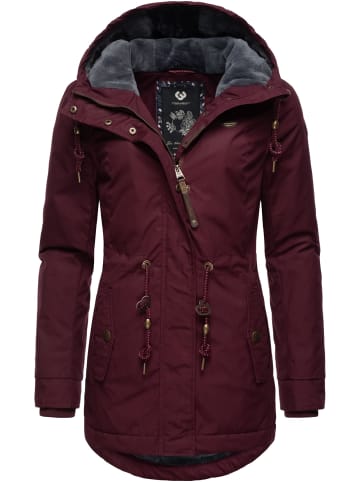 ragwear Winterjacke Monadis Black Label in Wine Red022