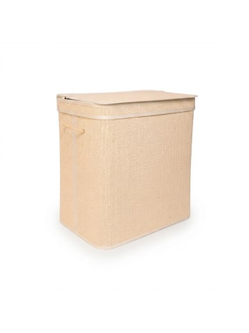 relaxdays Wäschekorb in Natur - (B)58 x (H)61 x (T)39 cm