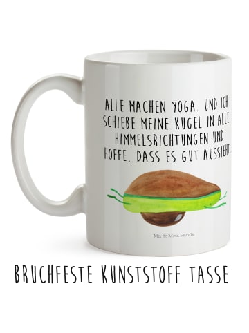 Mr. & Mrs. Panda Kinderpott Avocado Yoga mit Spruch in Weiß