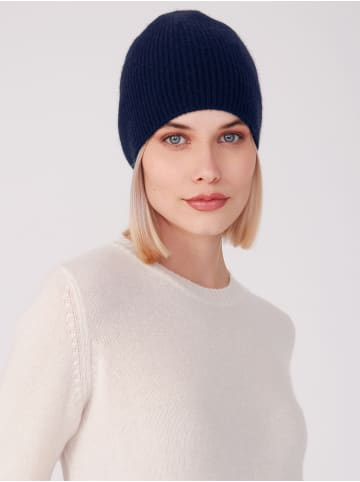 Style Republic Kaschmir Beanie fein gerippt in navy