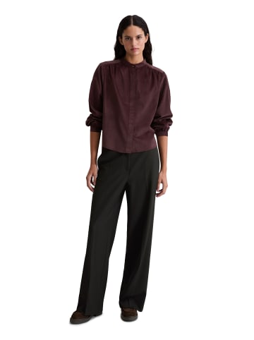 Marc O'Polo Samtbluse loose in black cherry