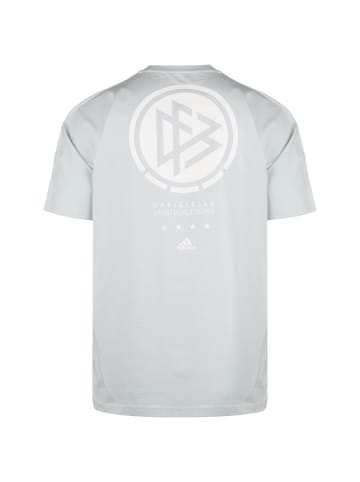 adidas Performance Trainingsshirt DFB EM 2021 in hellgrau / weiß