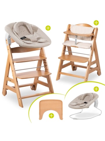 Hauck Beta Plus Natural 5-tlg. Newborn Set - Hochstuhl in beige