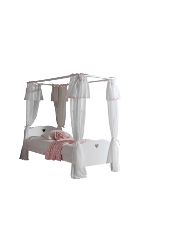 58 aufm Kessel HIMMELBETT Kamila 211x187x96 aus MDF in Weiß