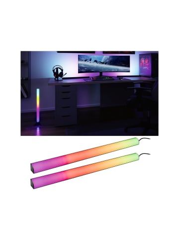 paulmann LED Streifen EntertainLED Lightbar Set 2x60cm in schwarz