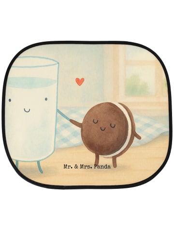 Mr. & Mrs. Panda Sonnenblende Auto Milch Keks Design ohne Spruch in Weiß
