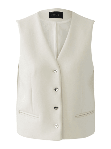 Oui Bluse in Whitecap Gray