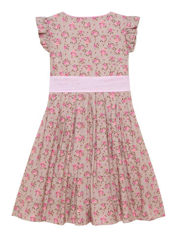 Berwin Kinderdirndl mit Rosendruck und Flügelärmeln