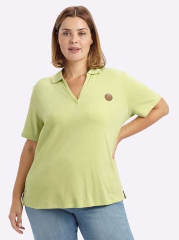 sheego Poloshirt in pistazie