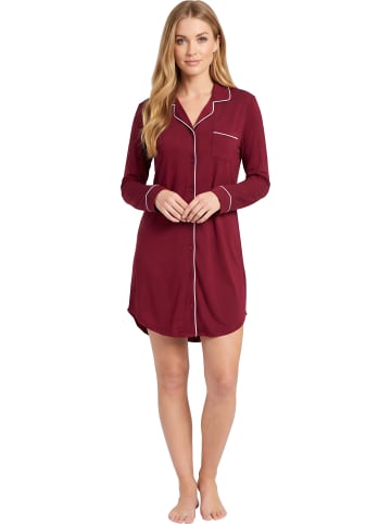 NORMANN Single-Jersey Nachthemd in rubin