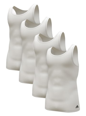 Adidas Sportswear Unterhemd / Tanktop Active Flex Cotton 3 Stripes in Weiß