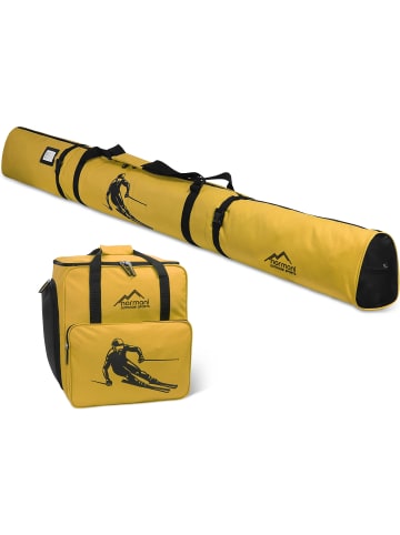 Normani Outdoor Sports Kombiset Skitasche und Skischuhtasche in Gelb