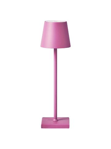 Beliani Tischlampe für den Außenbereich BACEIRO in Rosa - (W) 10 x (H) 38 x (L) 10 cm