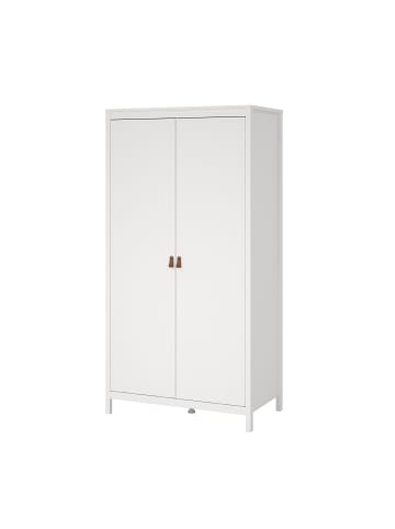 ebuy24 Kleiderschrank Madrid Weiß 103 x 59 cm