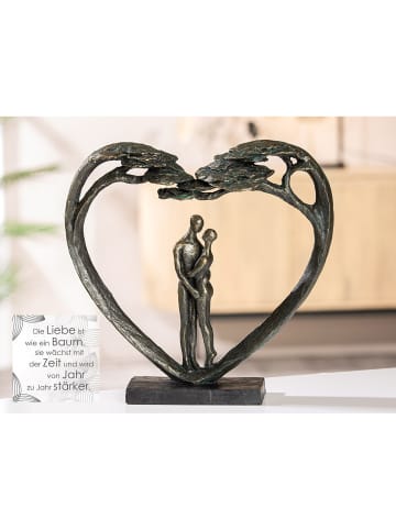 GILDE Skulptur Love Tree bronzefarben - (H) 31,5 cm